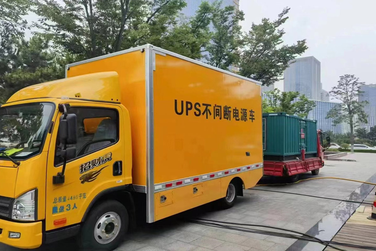 贞丰发电机租赁施工现场