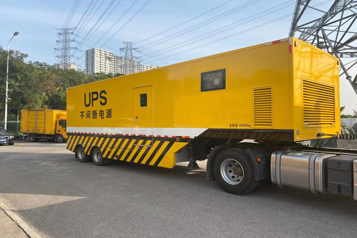 贞丰发电机租赁施工现场