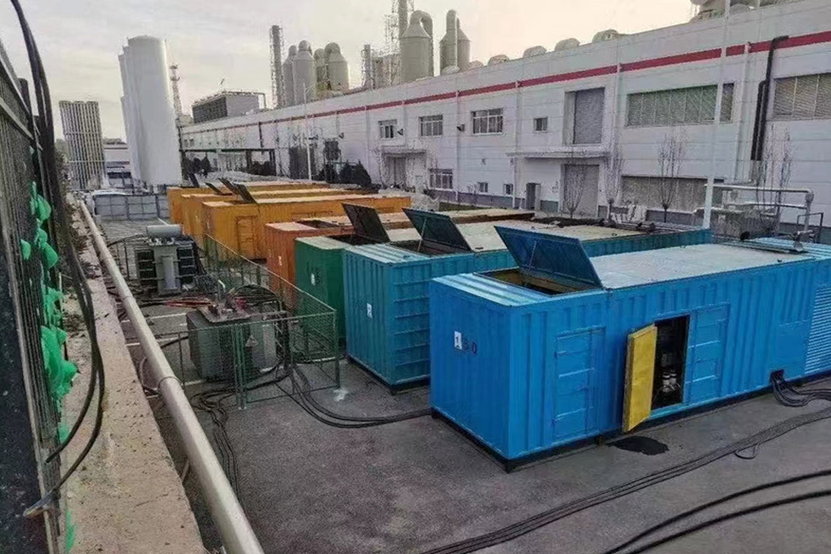 贞丰发电机租赁施工现场