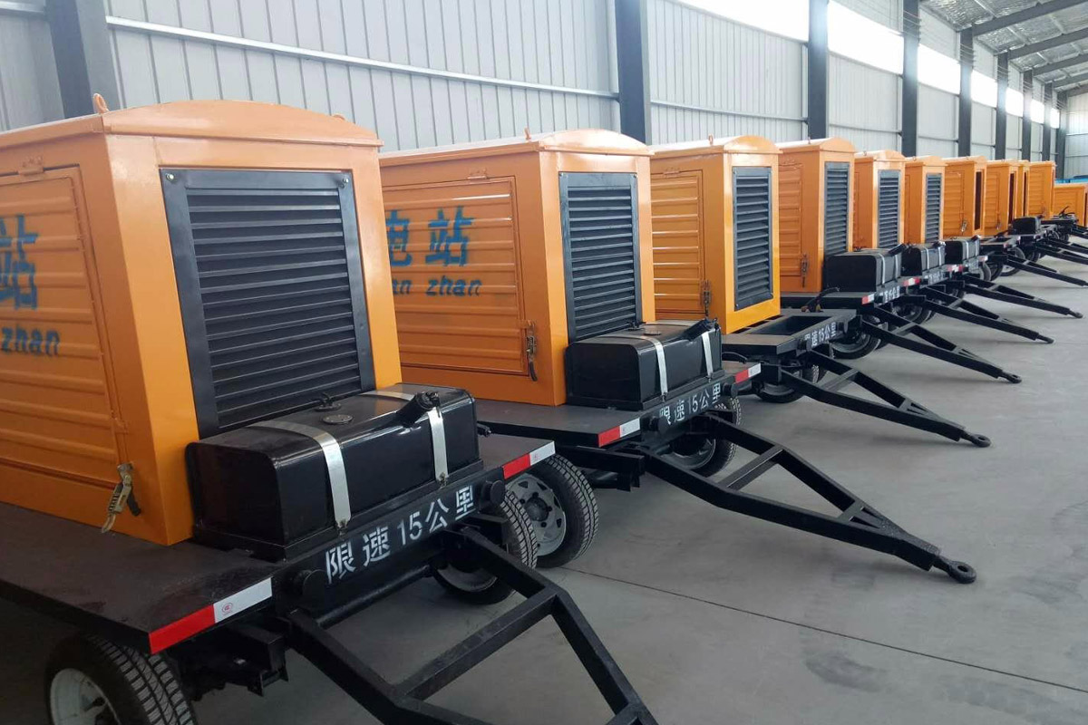 贞丰发电机租赁施工现场